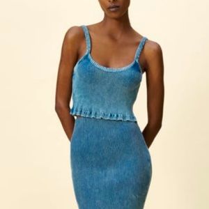 Zara ribbed crop top